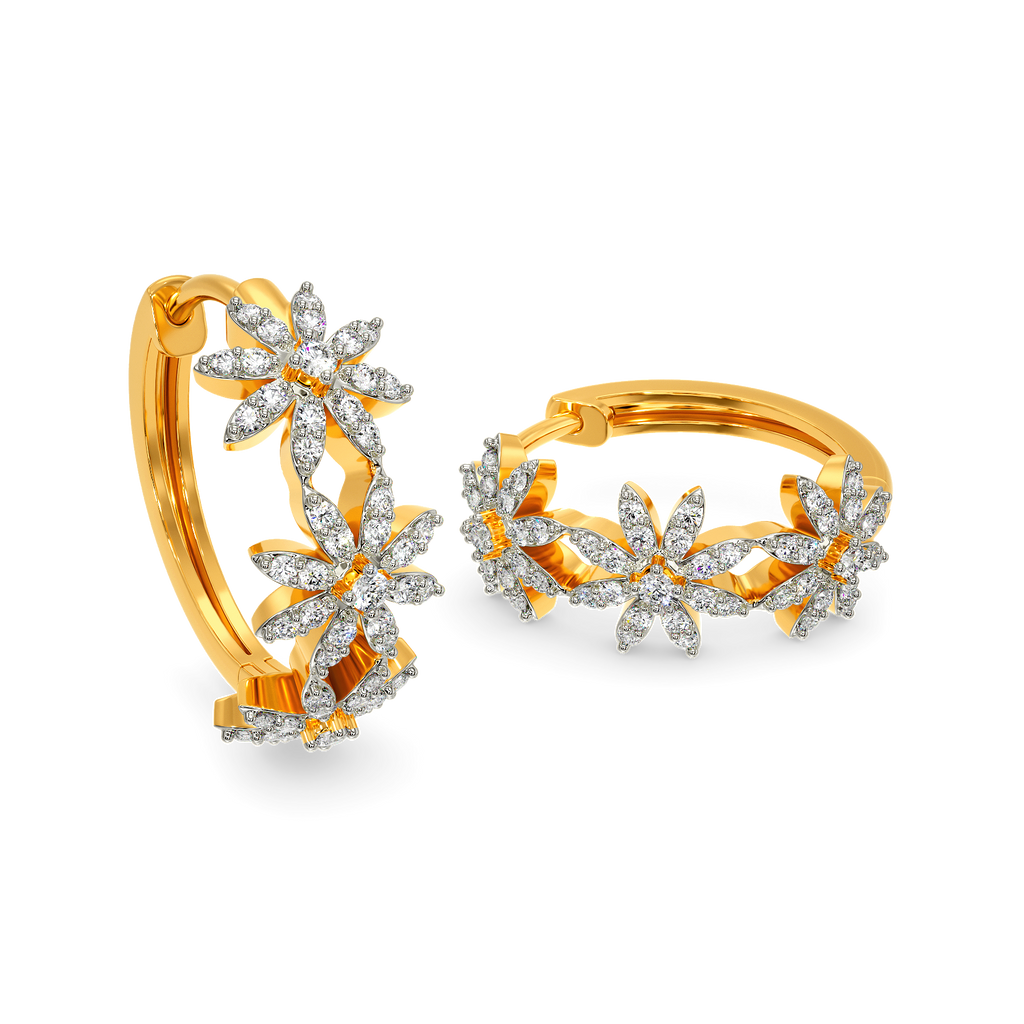 Your Flora Story Diamond Earrings