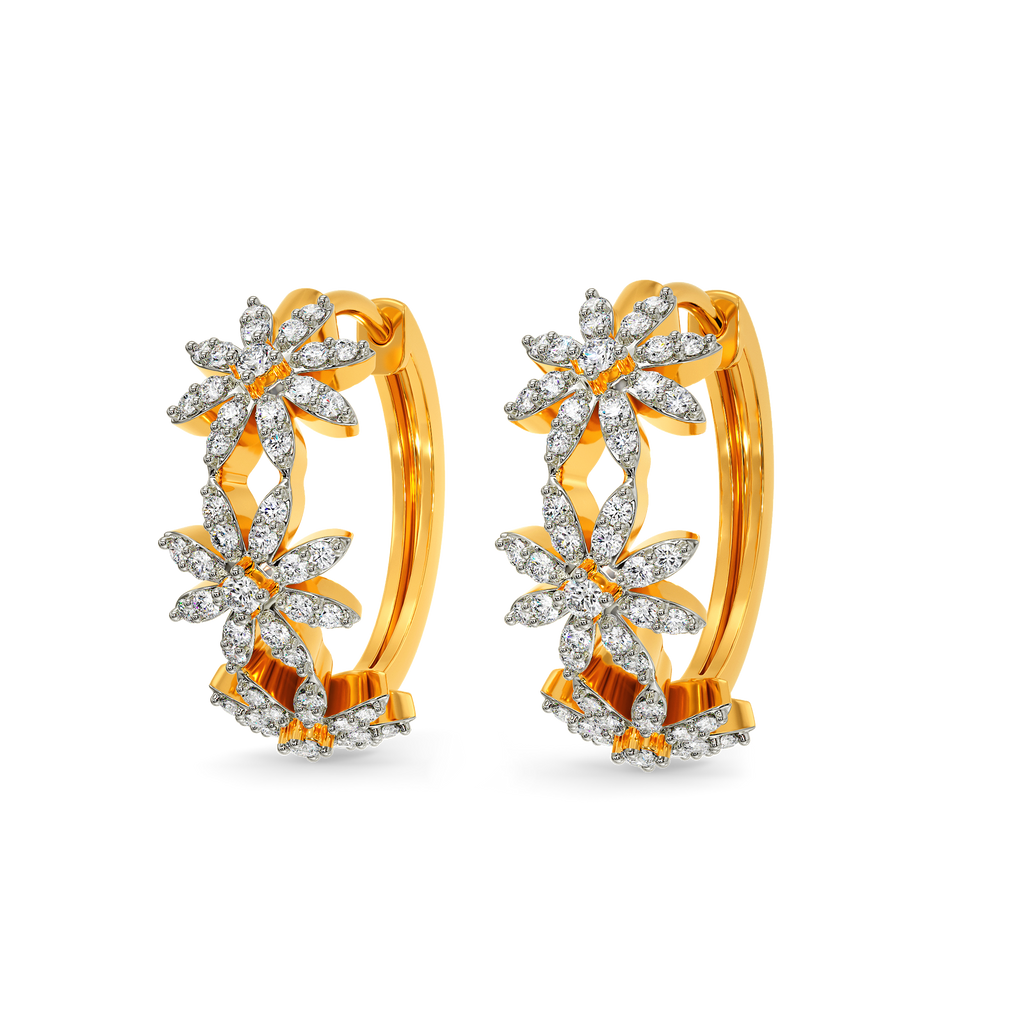 Your Flora Story Diamond Earrings