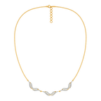 Feathered Simplicity Diamond Necklaces