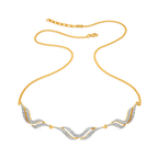 Feathered Simplicity Diamond Necklaces