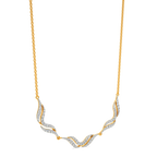 Feathered Simplicity Diamond Necklaces