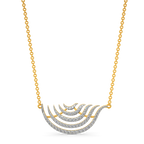 Flam Feathers Diamond Necklaces