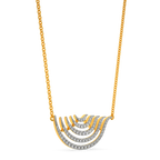 Flam Feathers Diamond Necklaces