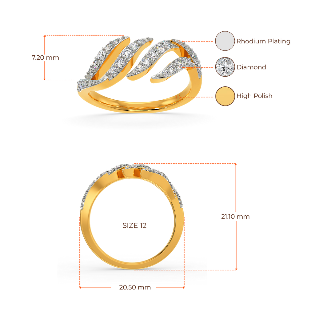Dramatic Feathers Diamond Rings