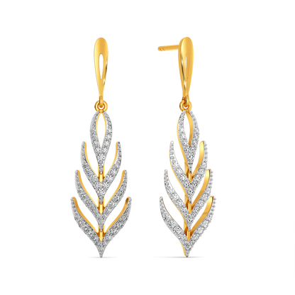 Feather Freedom Diamond Earrings