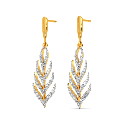 Feather Freedom Diamond Earrings