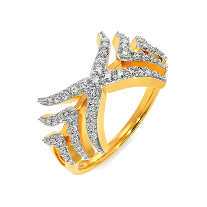 Show your Feathers Diamond Rings