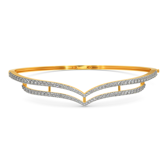 In a Feathery Mood Diamond Bangles