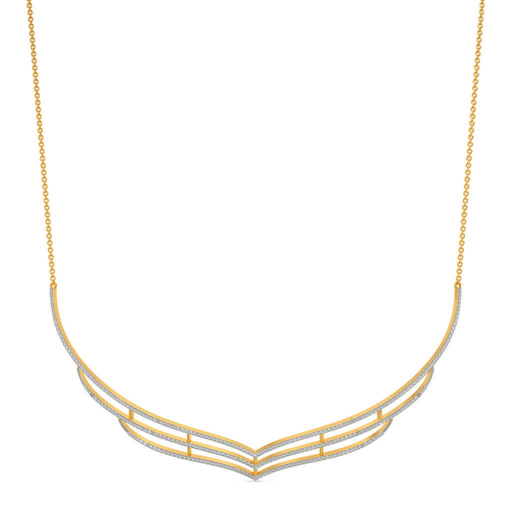 In a Feathery Mood Diamond Necklaces
