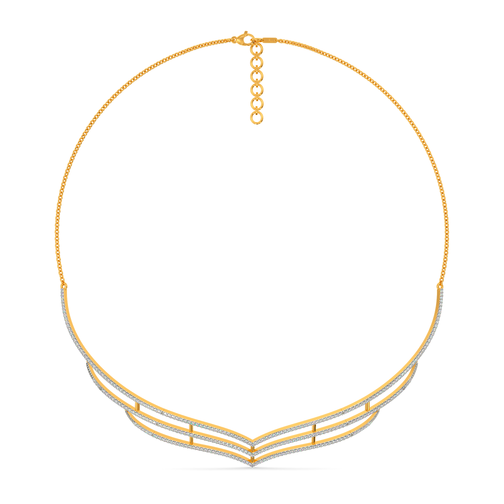 In a Feathery Mood Diamond Necklaces