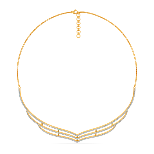 In a Feathery Mood Diamond Necklaces