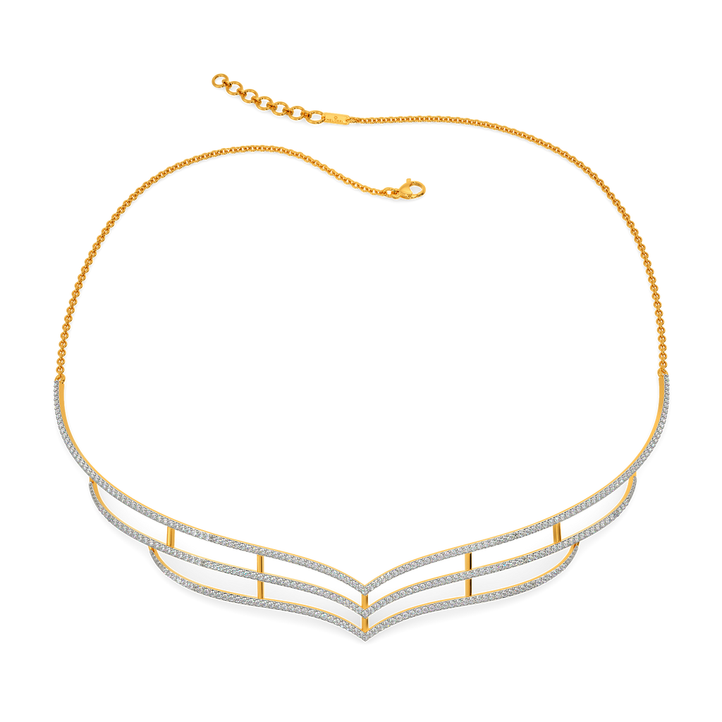 In a Feathery Mood Diamond Necklaces