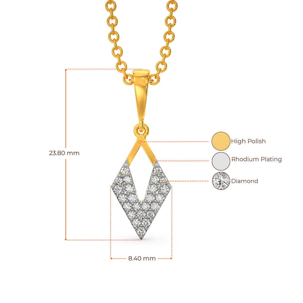 Shape Play Diamond Pendants