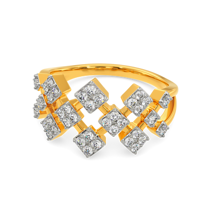 Tartan Embrace Diamond Rings