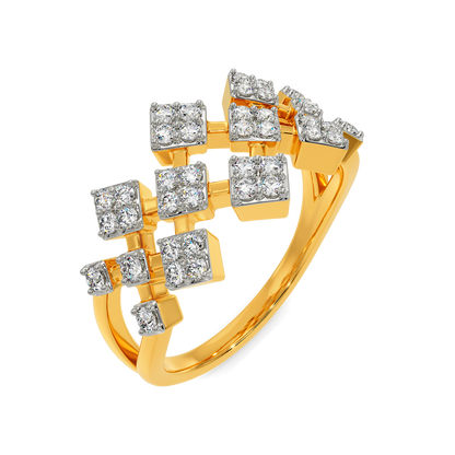 Tartan Embrace Diamond Rings