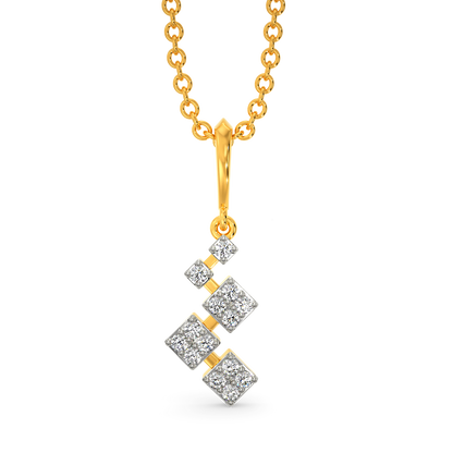 Tartan Embrace Diamond Pendants