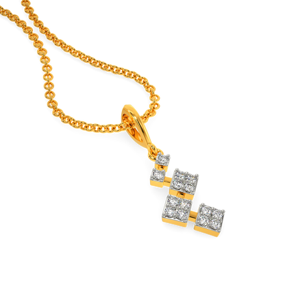 Tartan Embrace Diamond Pendants