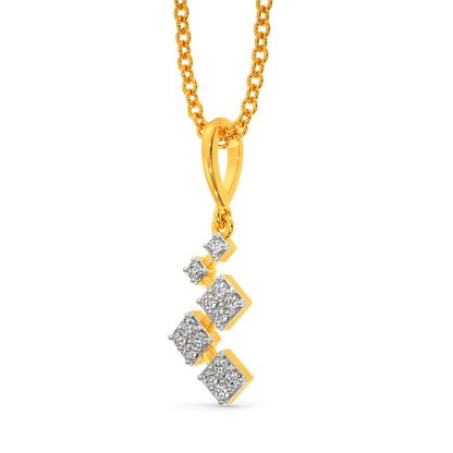 Tartan Embrace Diamond Pendants
