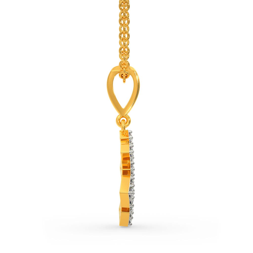Tartan Embrace Diamond Pendants