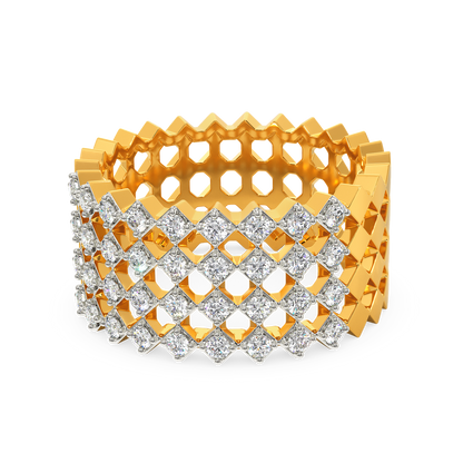 Tartan Obsessed Diamond Rings