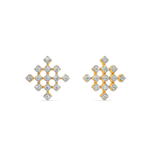 Tartan Obsessed Diamond Earrings