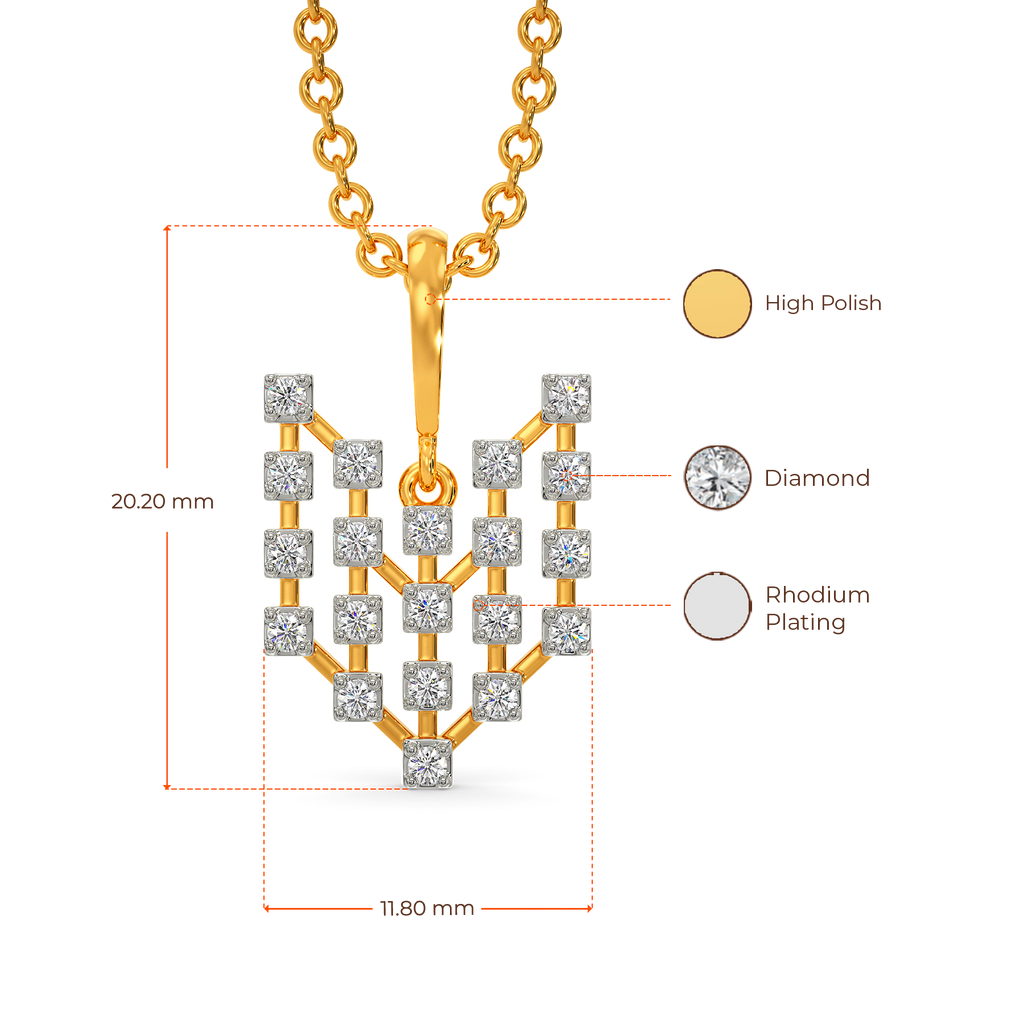 Legacy Checks Diamond Pendants
