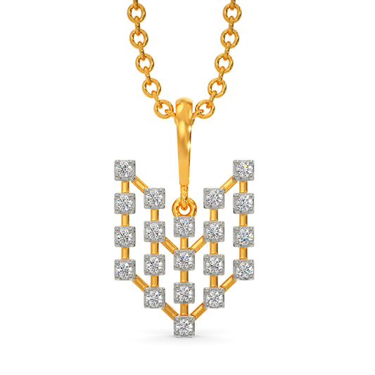 Legacy Checks Diamond Pendants