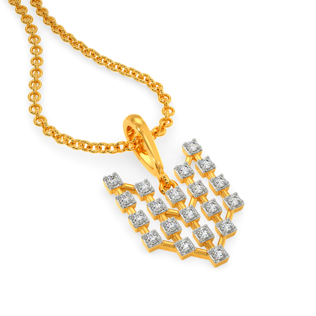Legacy Checks Diamond Pendants