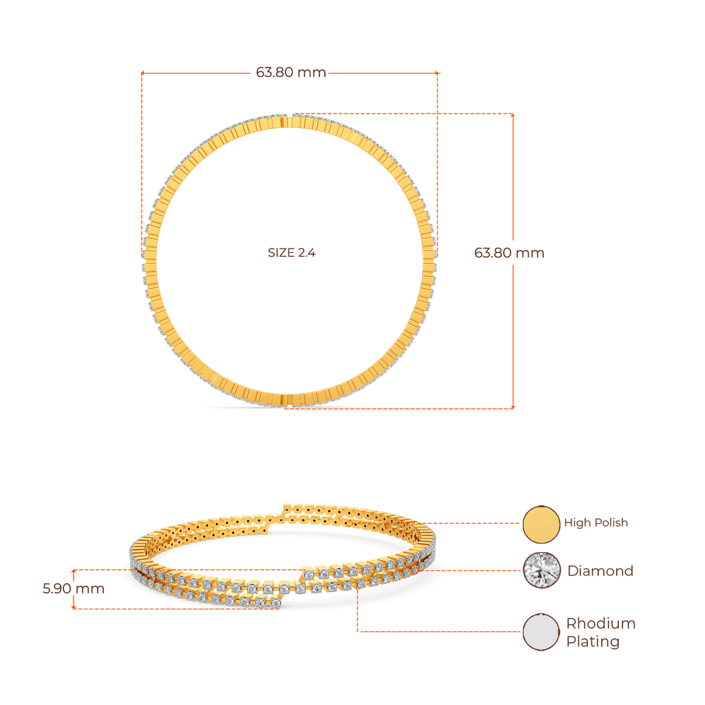 Legacy Checks Diamond Bangles