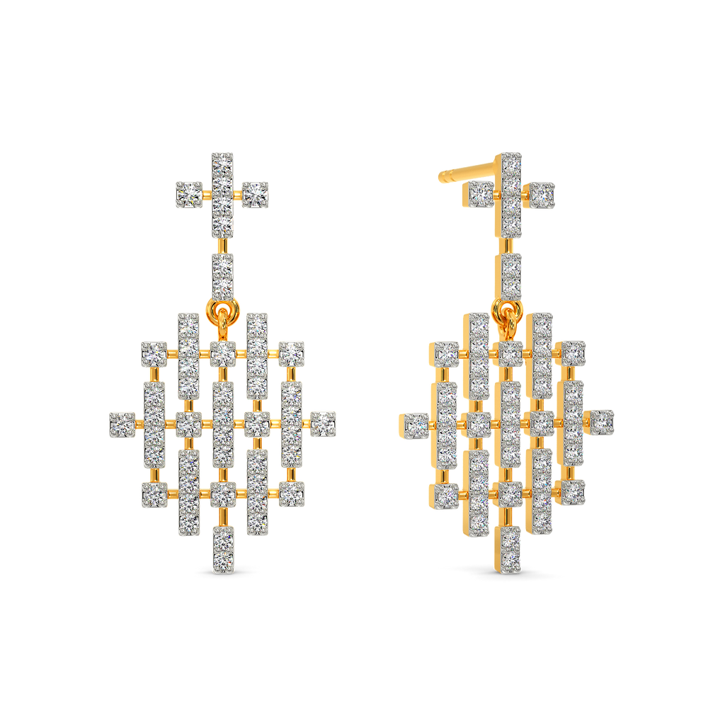 Ode to Tartan Diamond Earrings