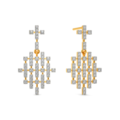 Ode to Tartan Diamond Earrings