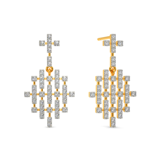 Ode to Tartan Diamond Earrings