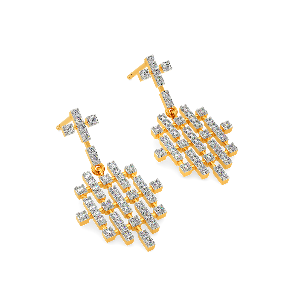 Ode to Tartan Diamond Earrings