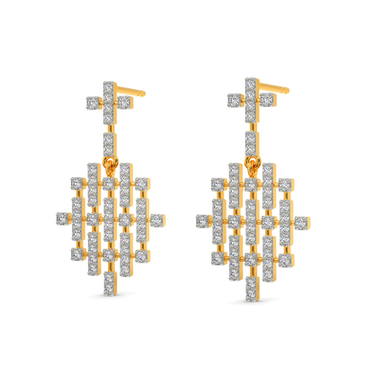 Ode to Tartan Diamond Earrings