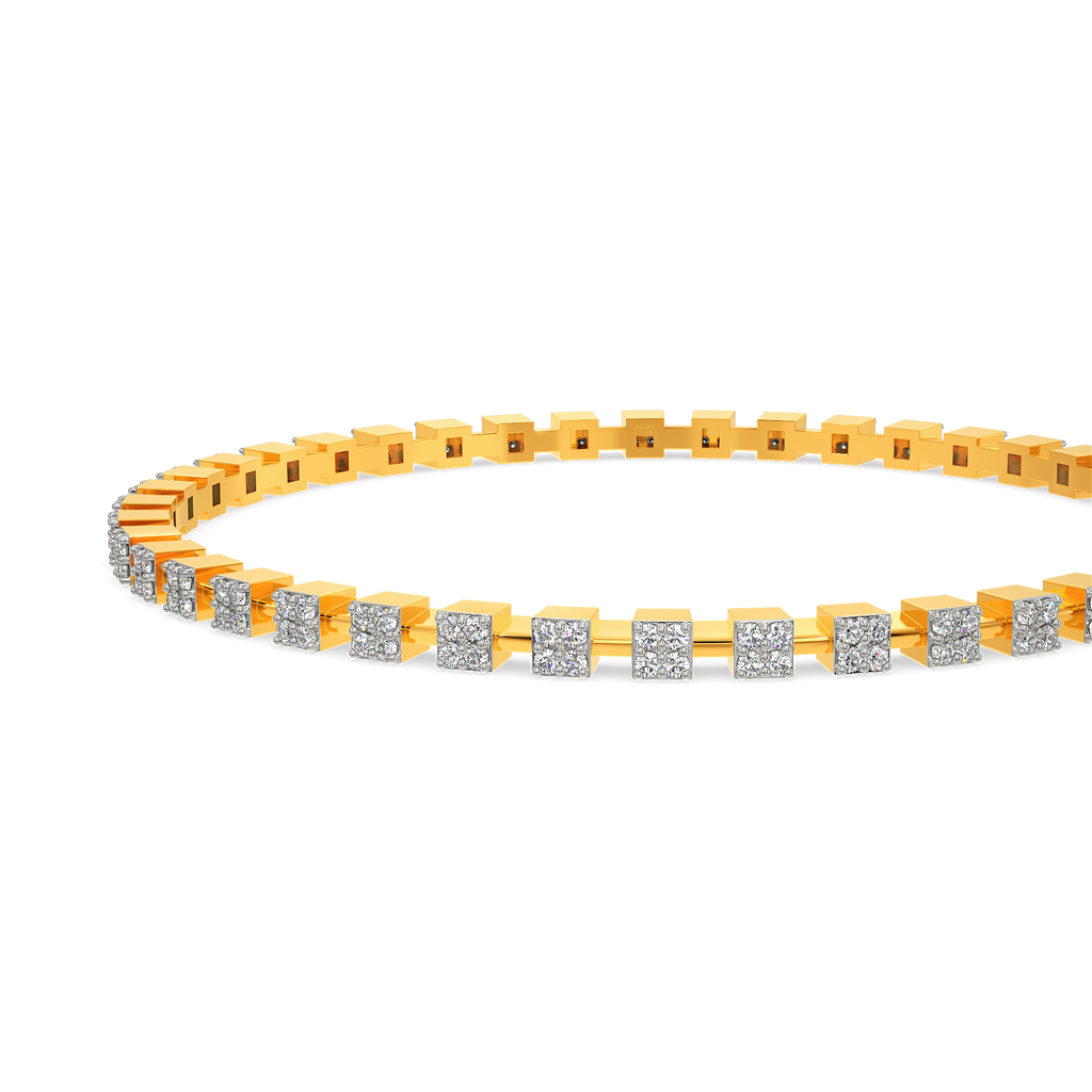 Tartan Sparkle Diamond Bangles