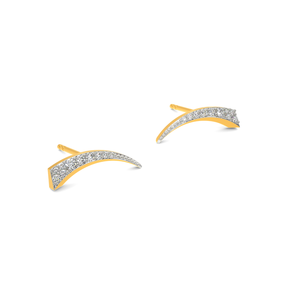 Epic Arched Diamond Earrings