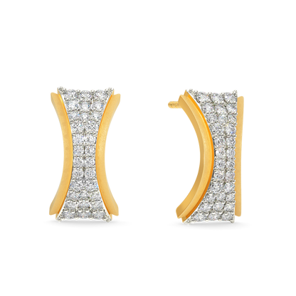 Edge Blaze Diamond Earrings