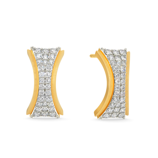 Edge Blaze Diamond Earrings