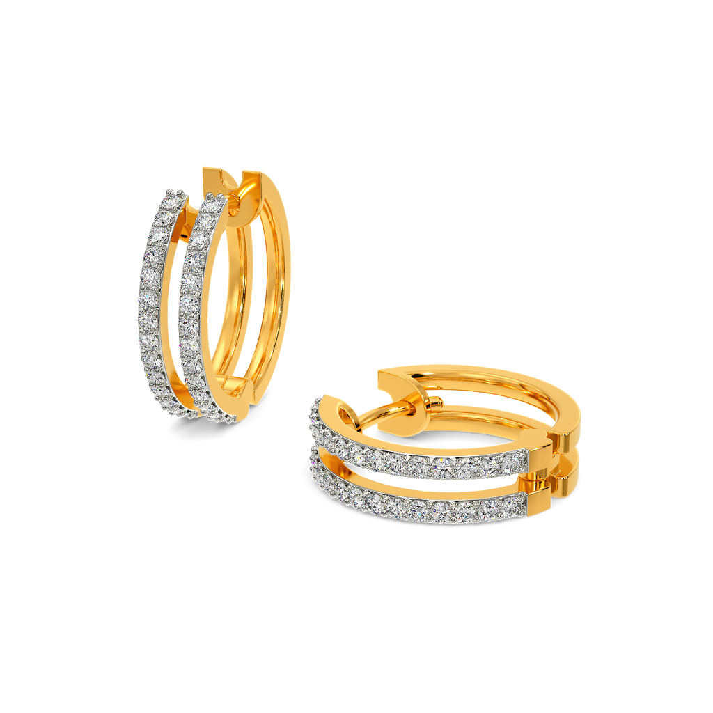 Shearling Diamond Earrings
