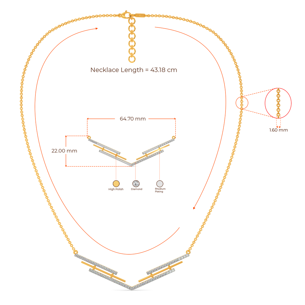 Shearling Diamond Necklaces