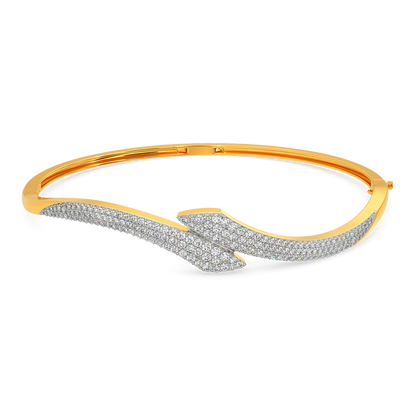 Tune in to Beige Diamond Bangles