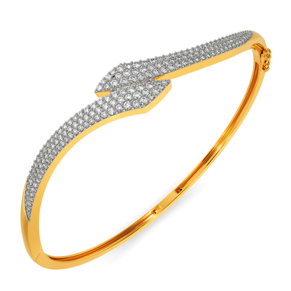 Tune in to Beige Diamond Bangles