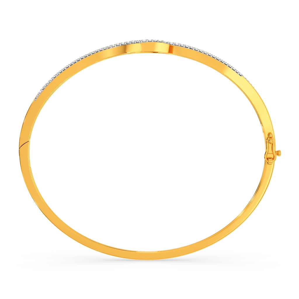 Tune in to Beige Diamond Bangles