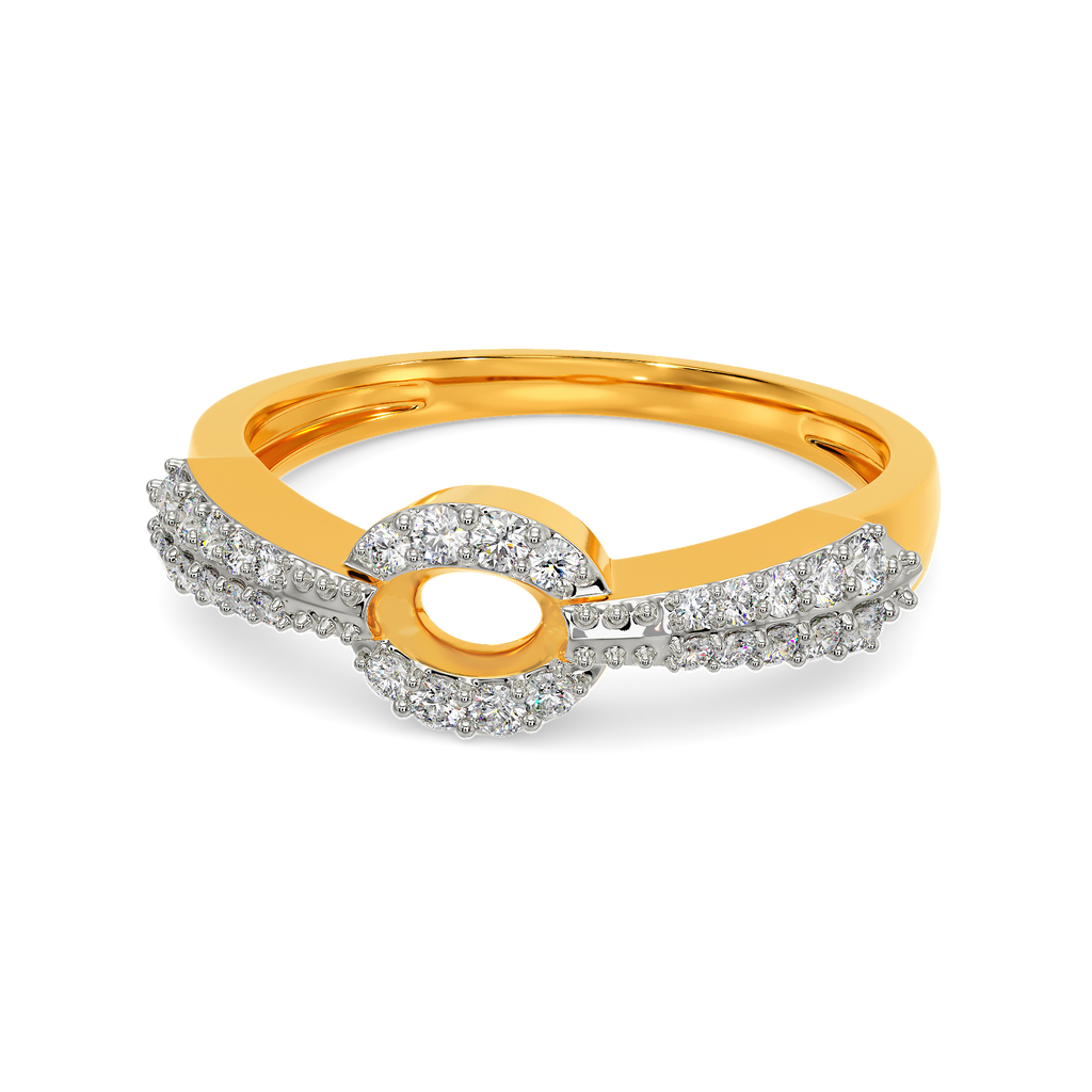 Tie Fusion Diamond Rings