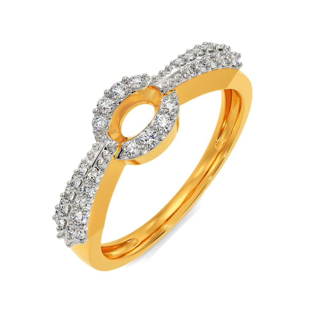 Tie Fusion Diamond Rings