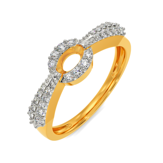 Tie Fusion Diamond Rings