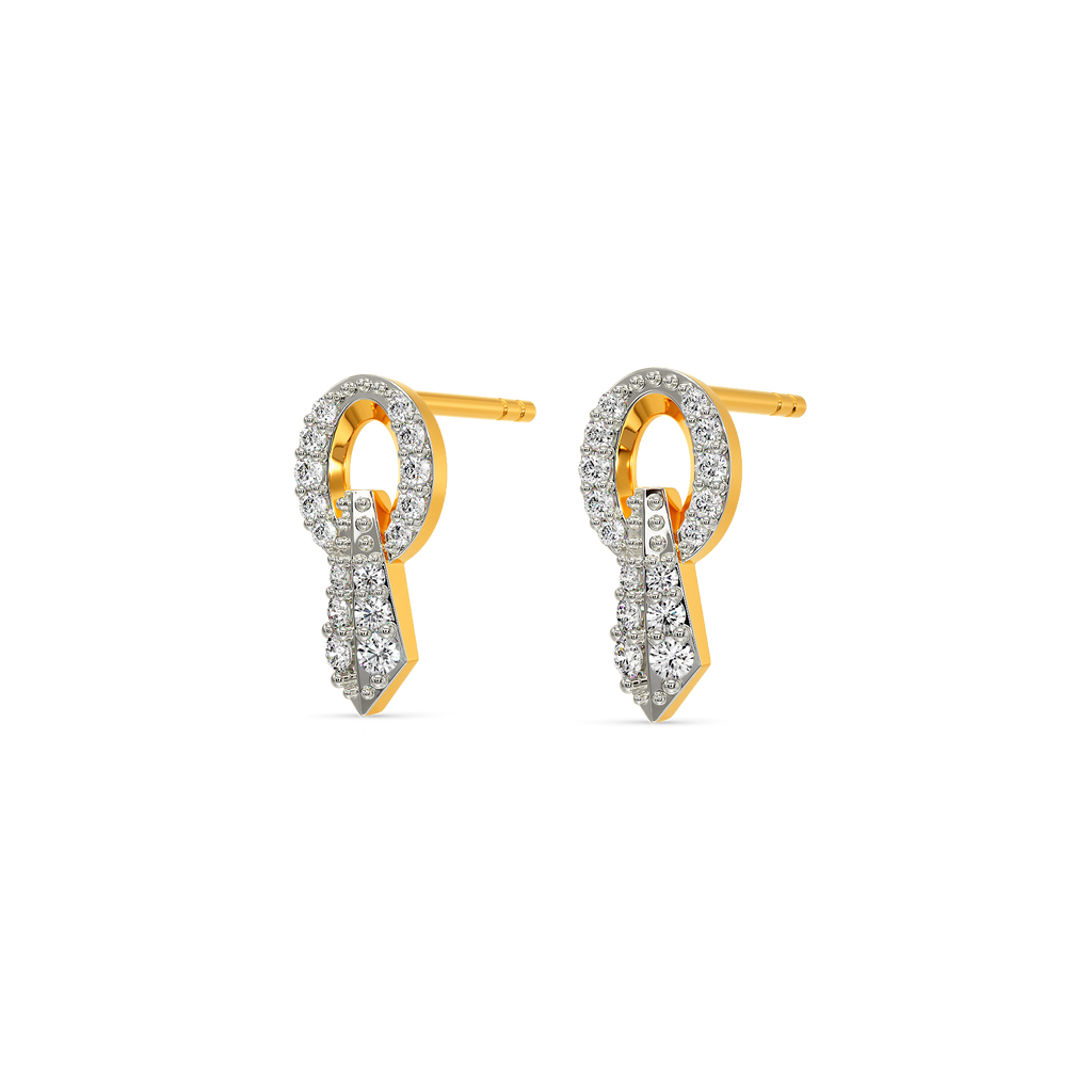 Tie Fusion Diamond Earrings