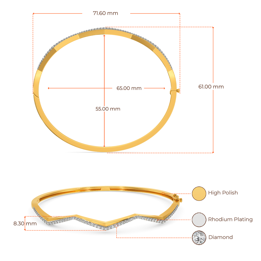Tie Jive  Diamond Bangles