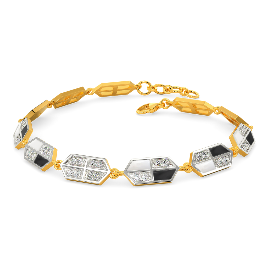 Noir Blanc Diamond Bracelets