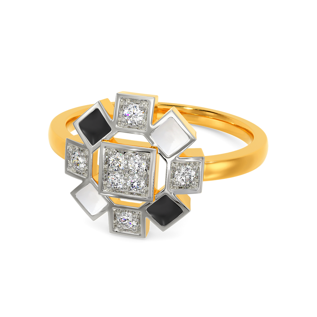 Monochrome Dream Diamond Rings
